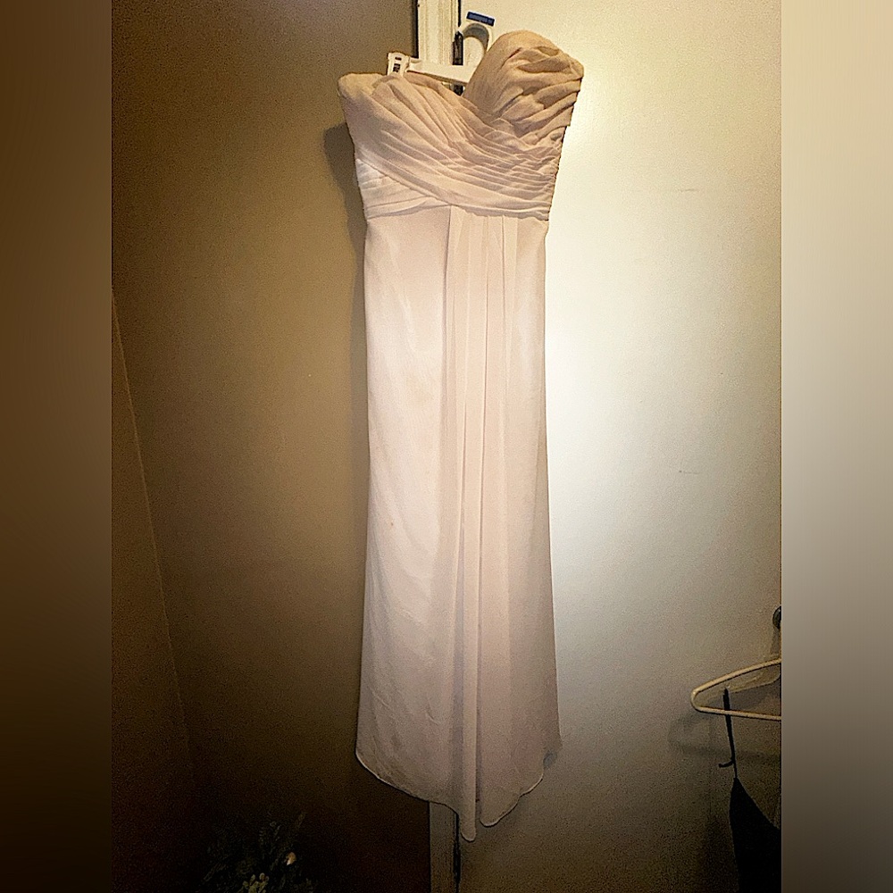 Blush pink bridesmaid dress
